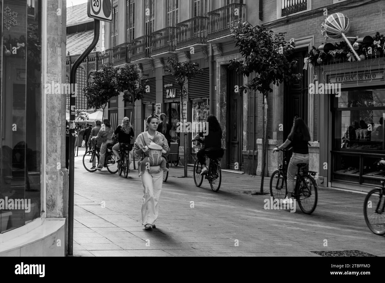 Street photography malaga spain stock photo alamy