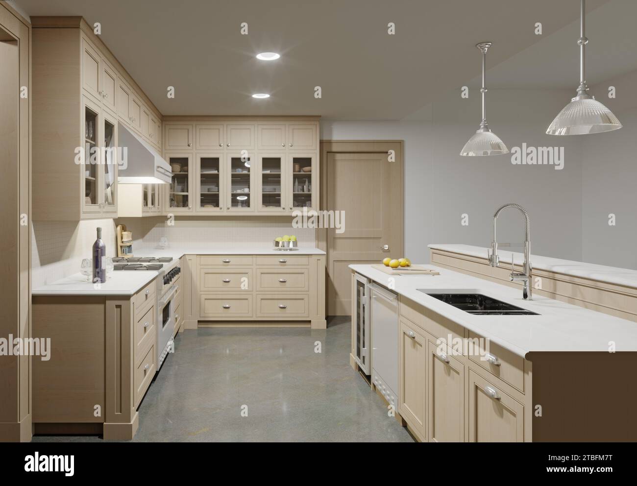 Modern Kitchen Interior Design Stock Photo - Alamy