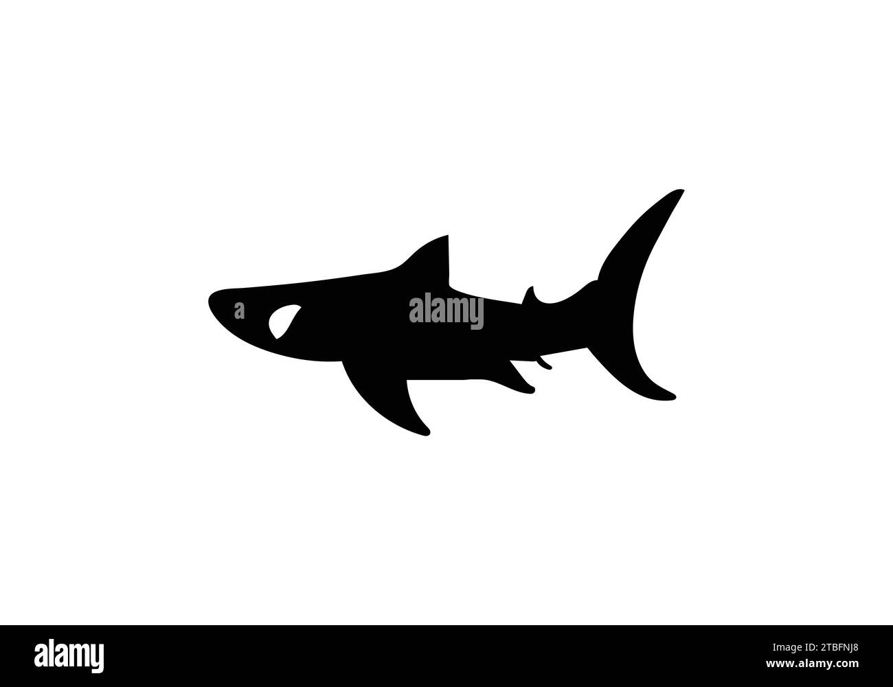 Angelshark minimal style icon illustration design Stock Vector