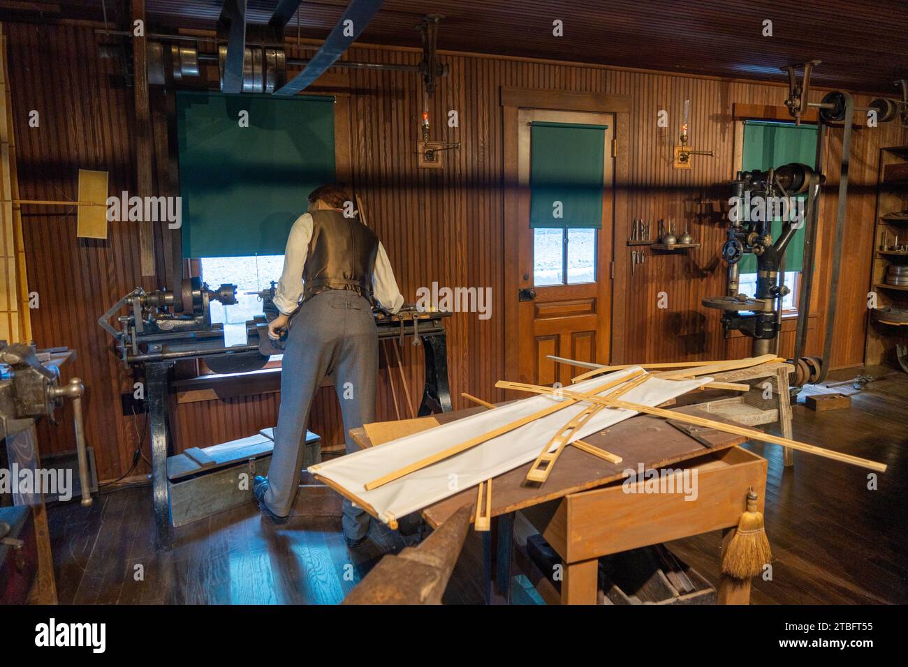 The Wright Brothers' bicycle shop at Carillon Historical Park, Museum ...