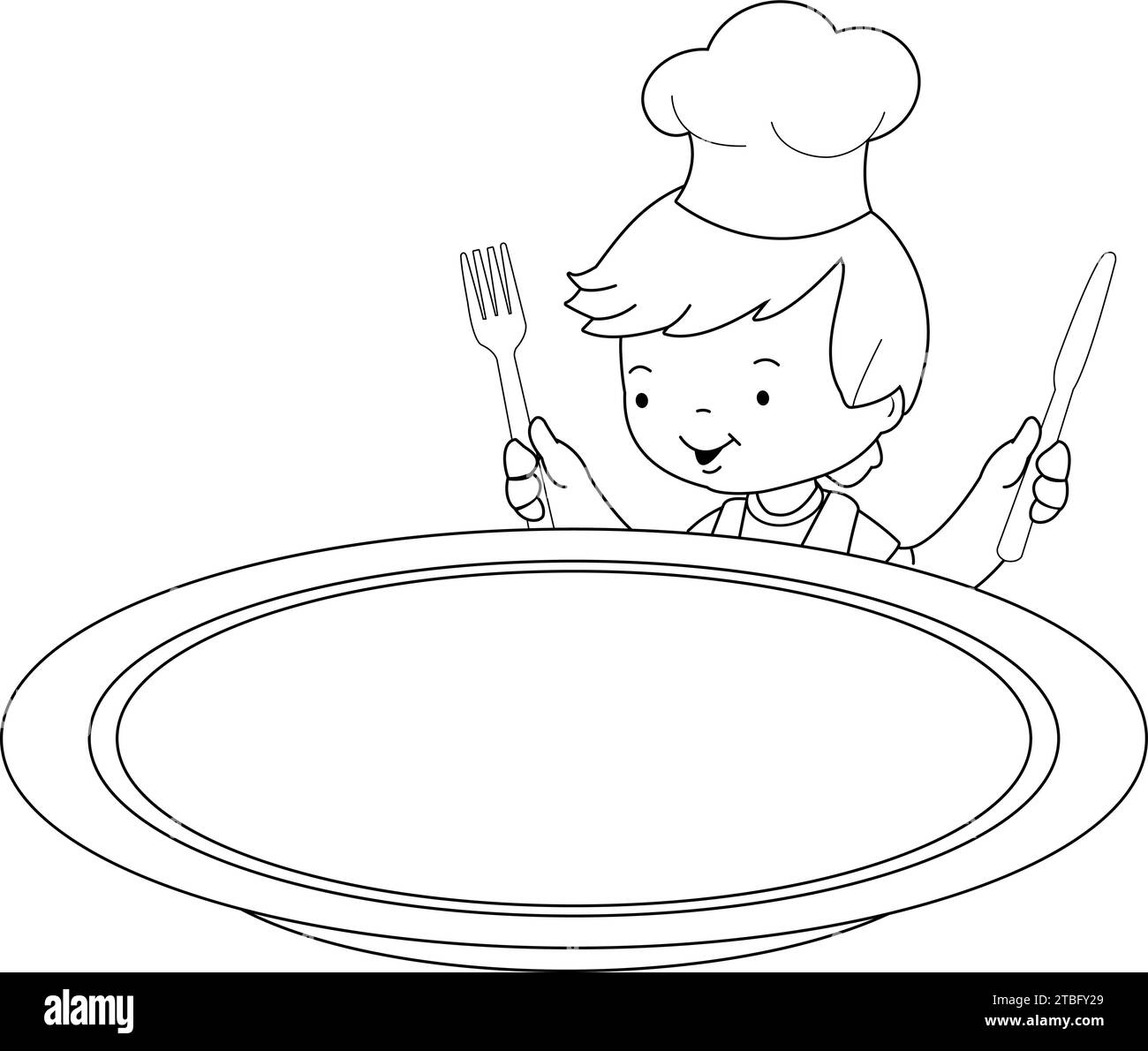 Chef Boy Looking Over An Empty Plate Child Cook Eating Waiting For trendy-and-unique-baby-names-for-cool-parents