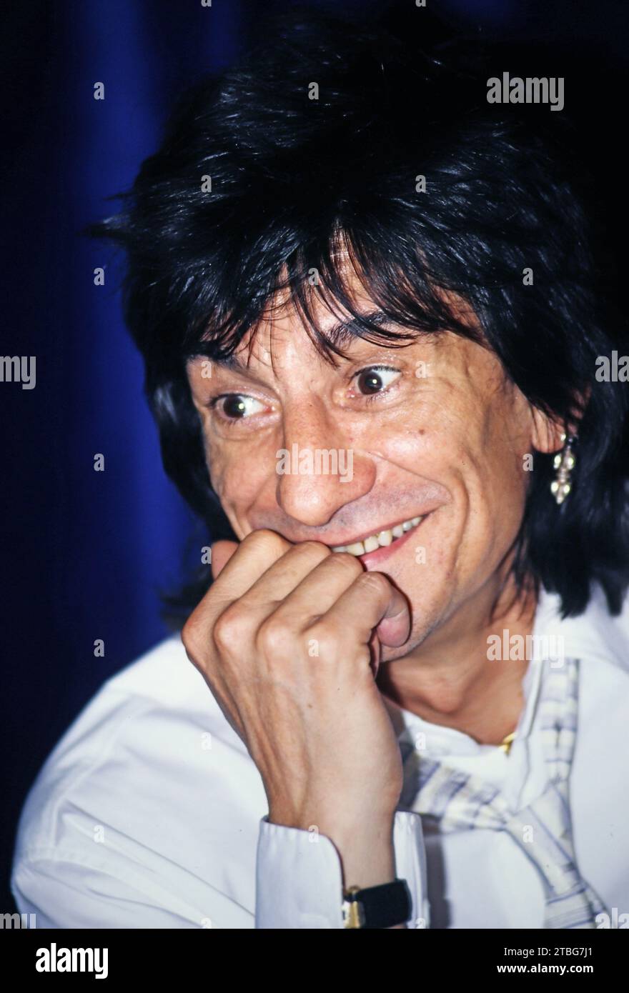 Ron Wood, britischer Gitarrist und Bassist der Band “Rolling Stones