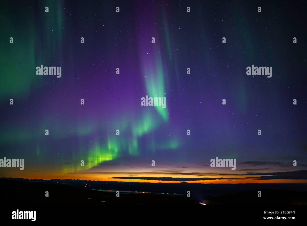 Northern light, Aurora borealis Stock Photo Alamy