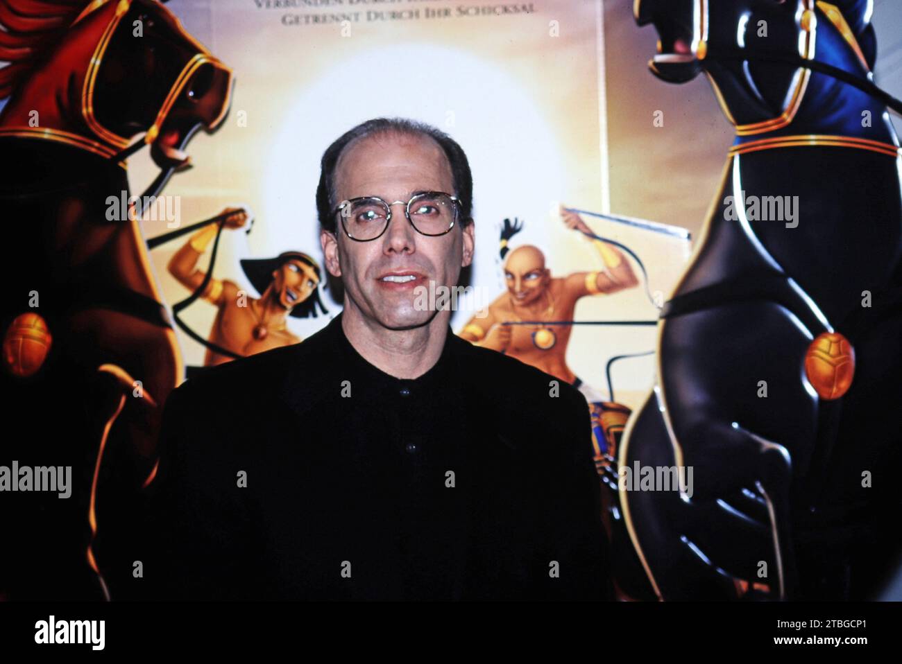 Der amerikanische Filmproduzent Jeffrey Katzenberg bei der Deutschlandpremiere des Zeichentrick-Films: Der Prinz von Ägypten, Originaltitel: The Prince of Egypt, 1998. Stock Photo