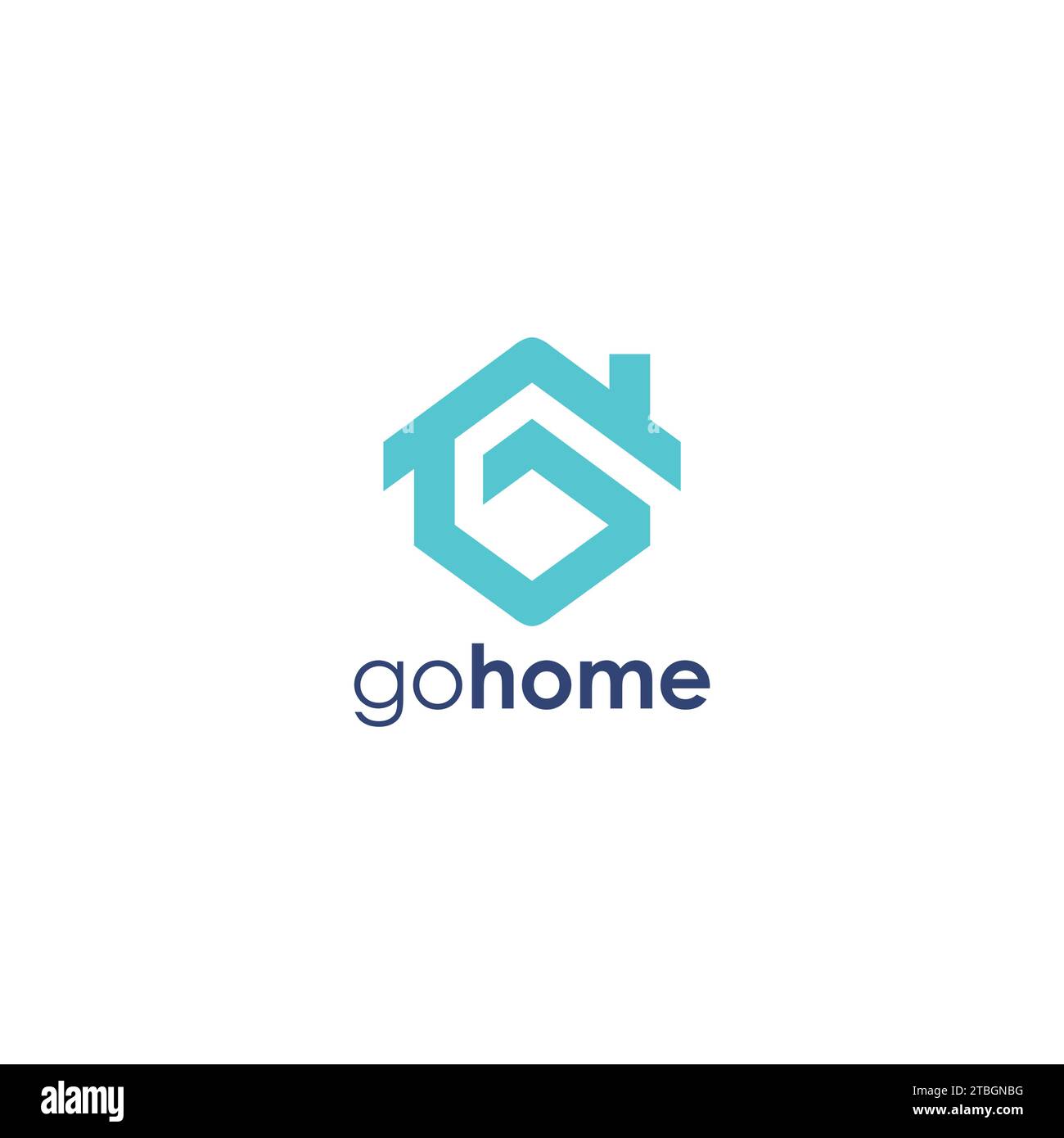 Go Home Logo. Letter G Home Logo Vector Stock Vector