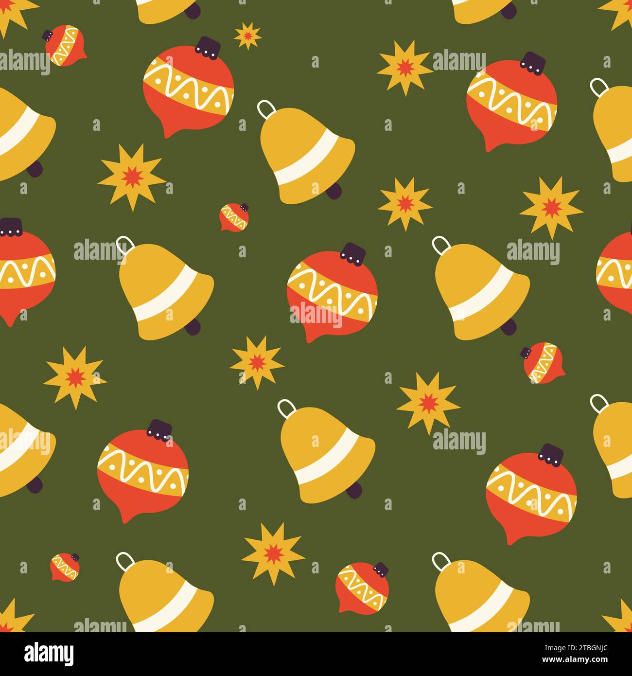 Christmas seamless pattern. New year texture for print, wrapping paper ...