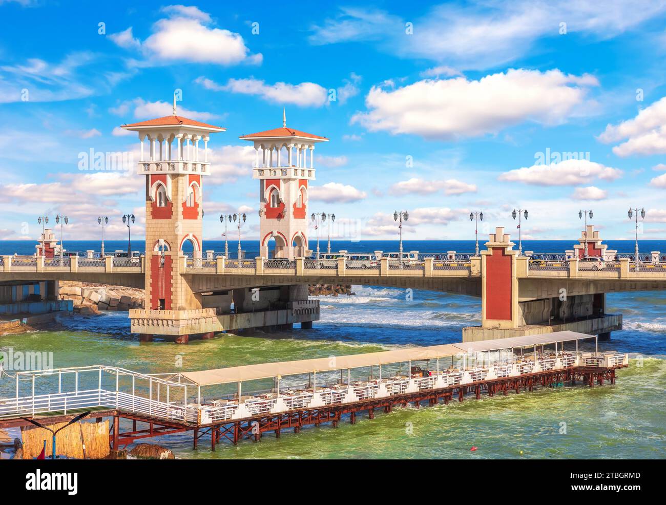 Stanley Bridge on the beach of Alexandria, popular place of visit in ...