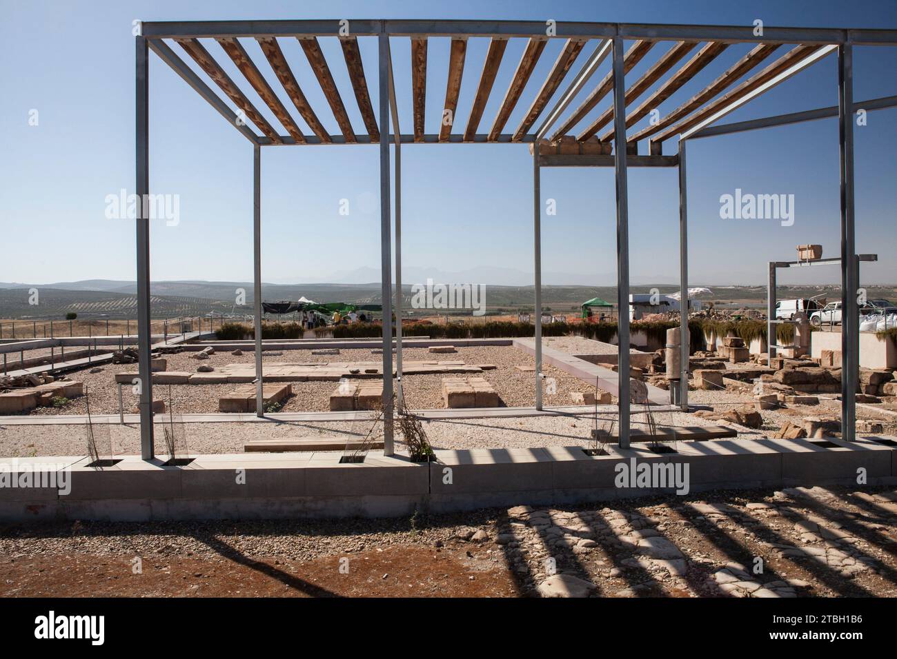 The Trajano Porch, located at the Castulo Archaeological Site in the