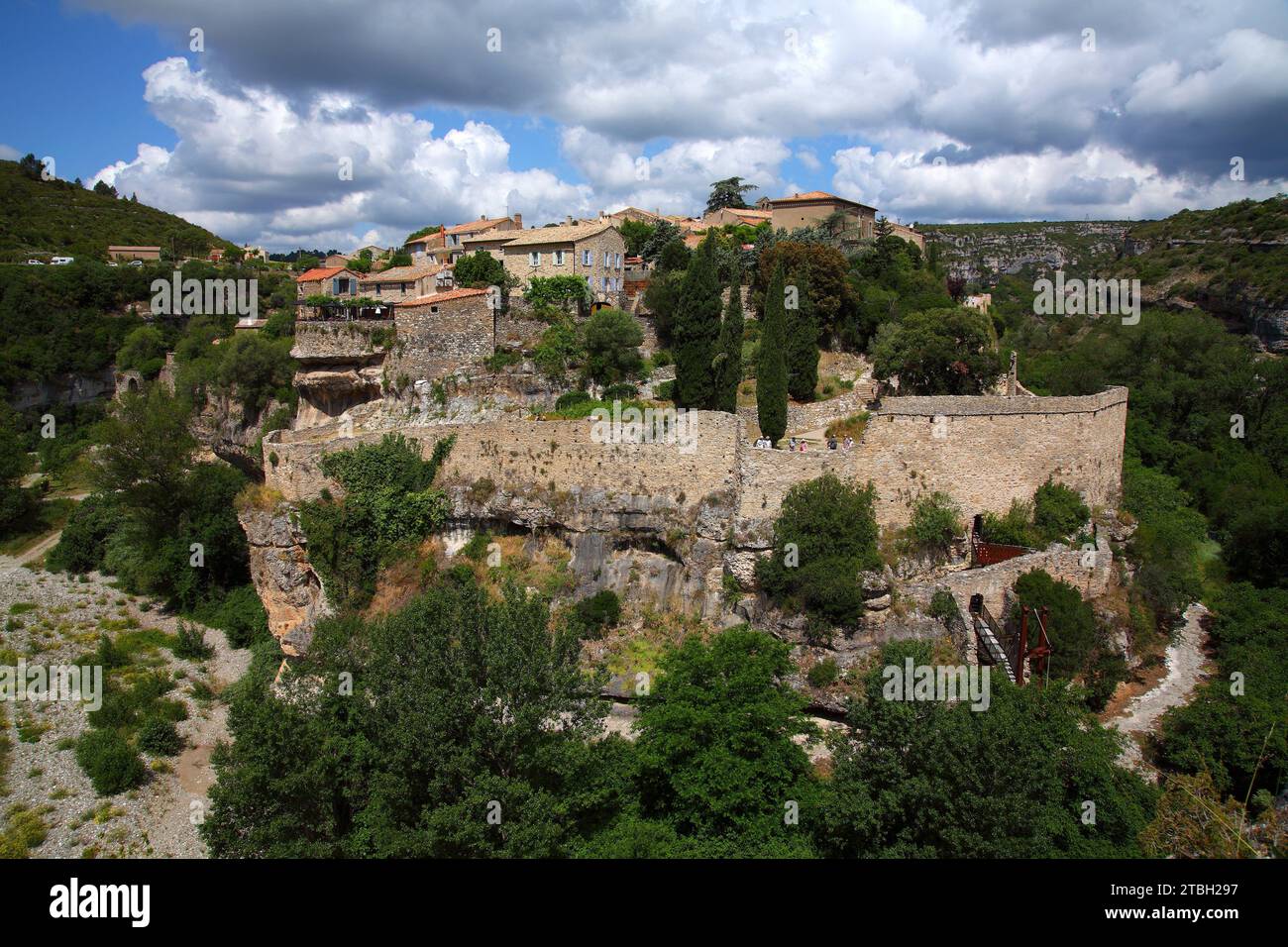 Medieval village Minerve. France Stock Photo - Alamy