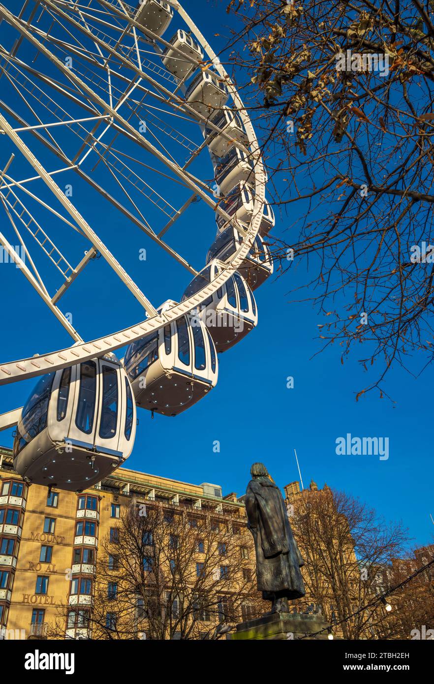 The Big Wheel at Edinburgh's Christmas 2023 in Princes Street Gardens