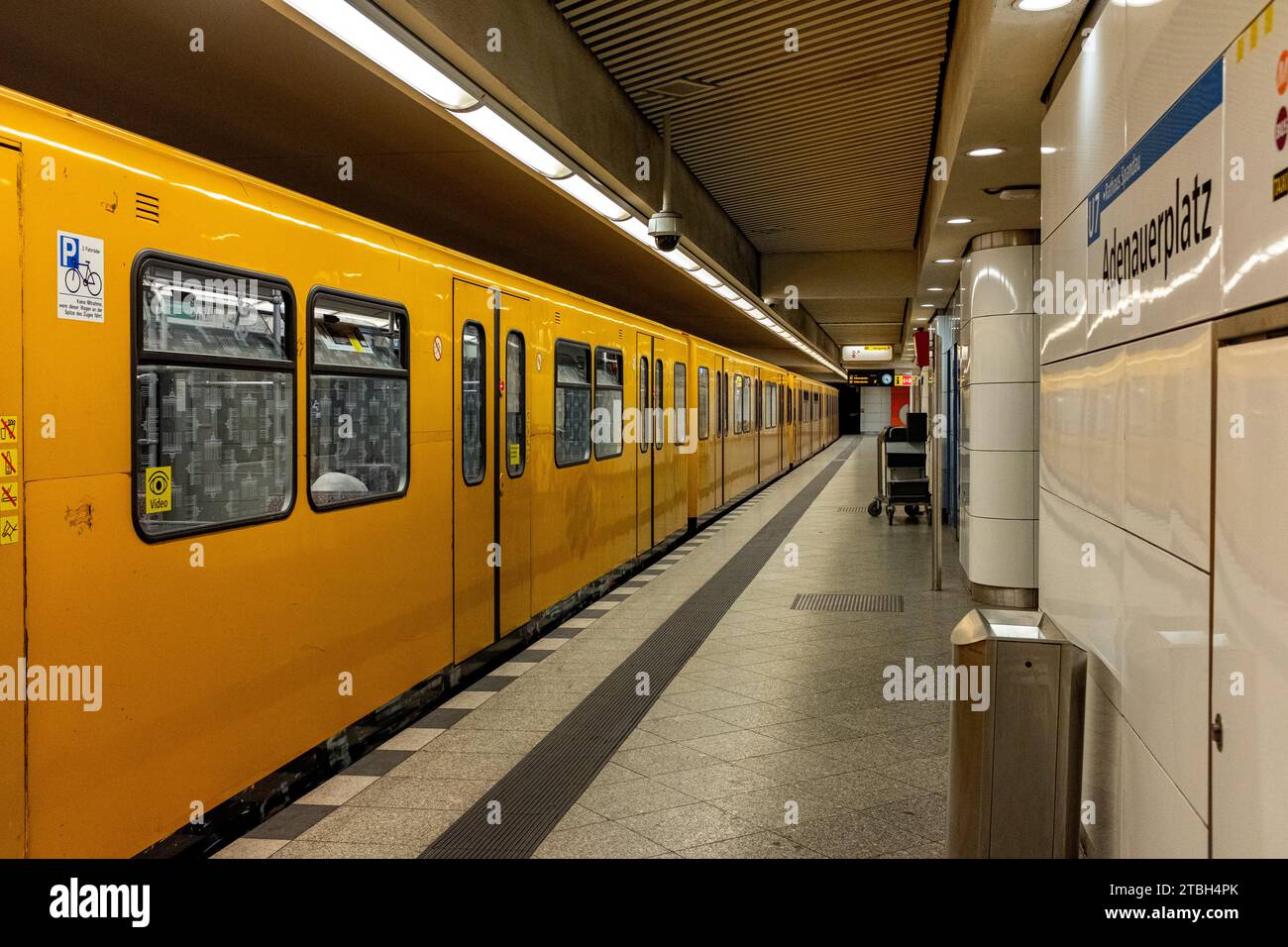 Interior of Public Transport Bahnhof and Infrastructure Adenauerplatz U ...