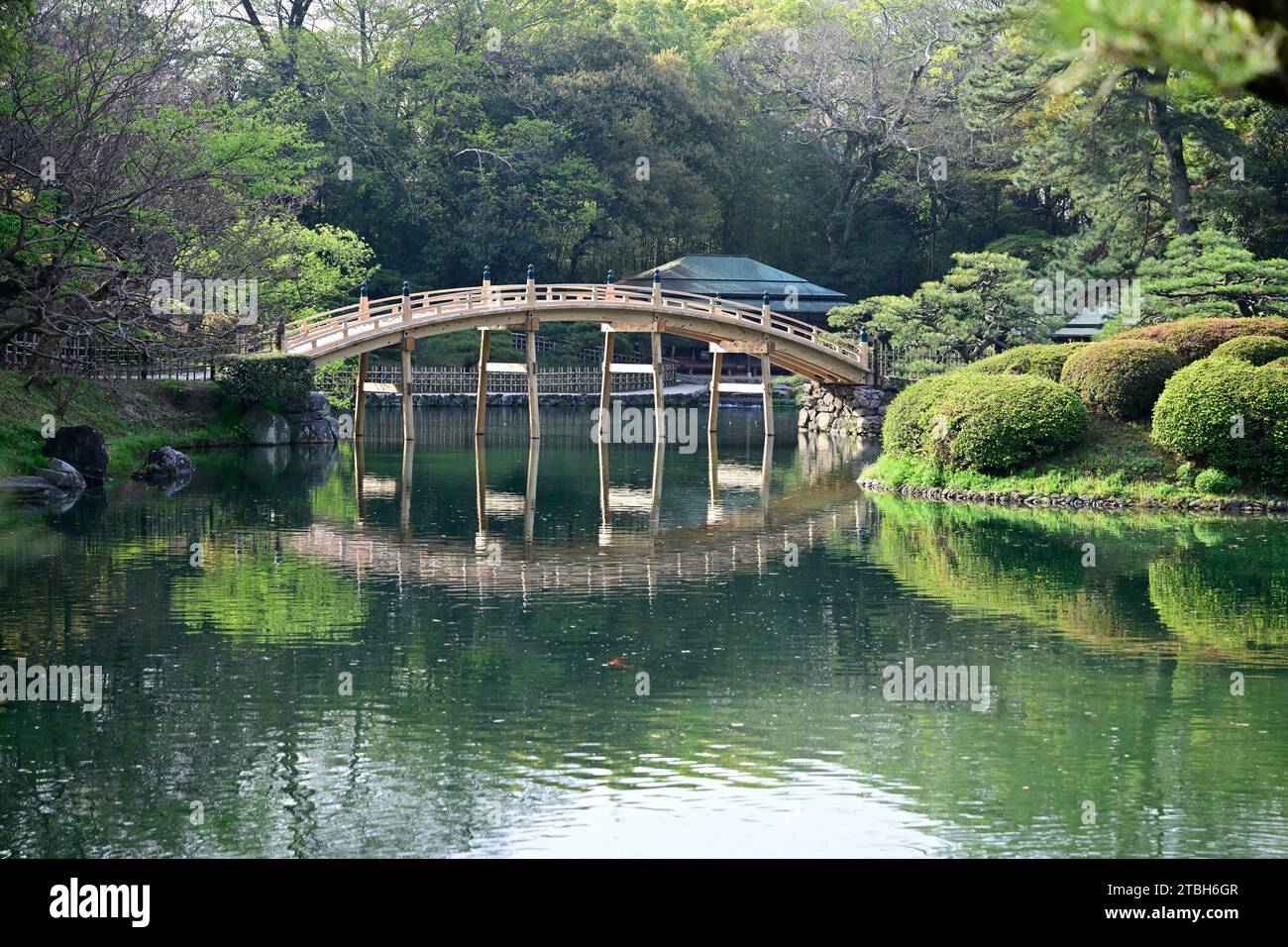 Ritsurin Koen garden,Takamatsu city,Shikoku island,Japan Stock Photo ...