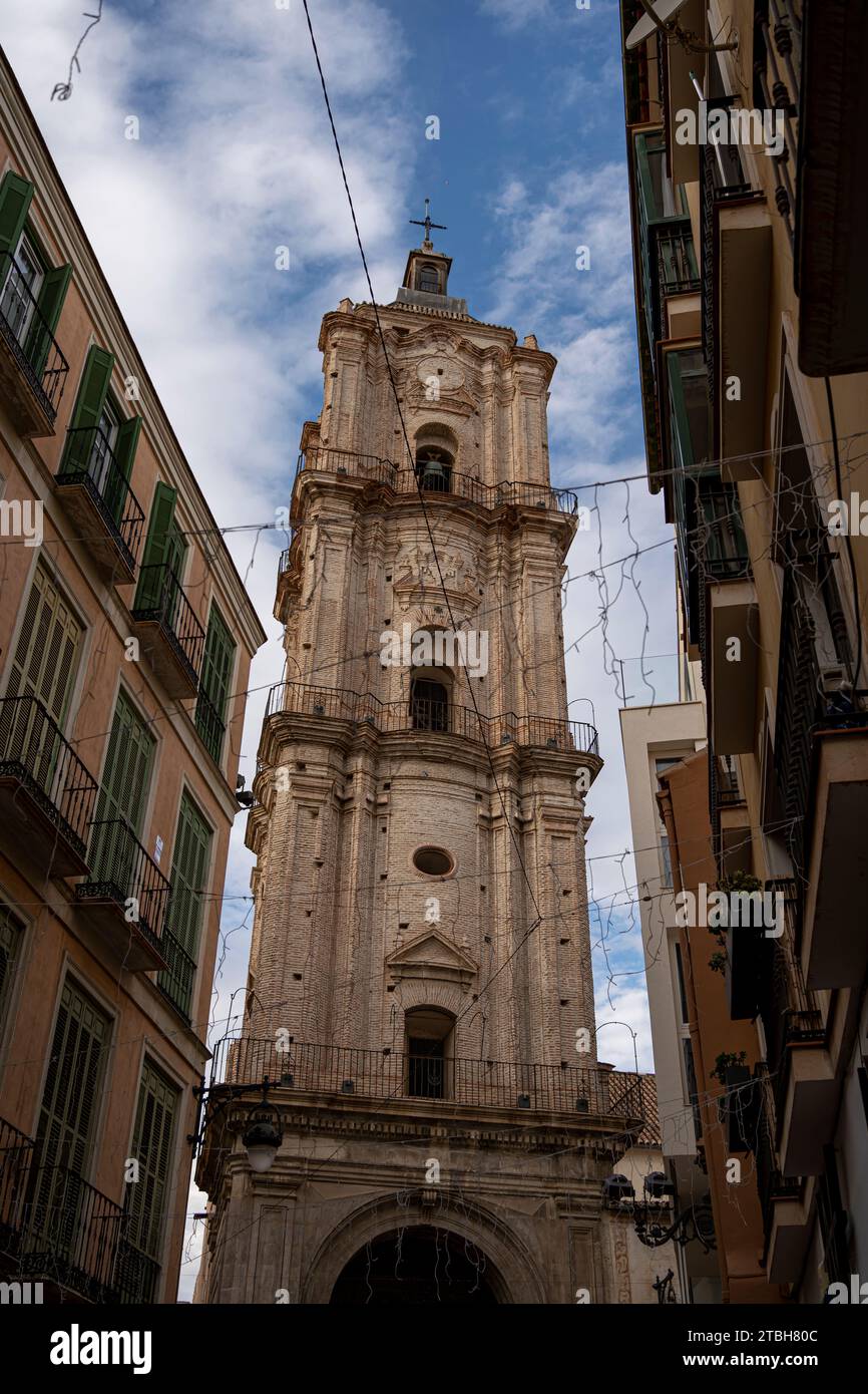 Malaga Streets: A Journey Through Andalusian Charm - Discover the essence of Malaga through its streets, blending historical architecture with vibrant Stock Photo
