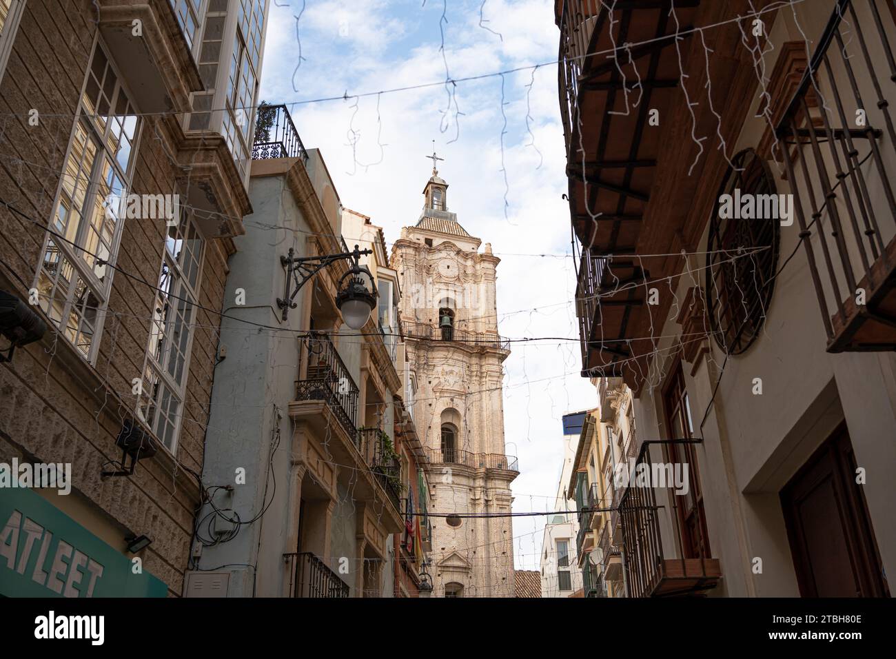 Malaga Streets: A Journey Through Andalusian Charm - Discover the essence of Malaga through its streets, blending historical architecture with vibrant Stock Photo