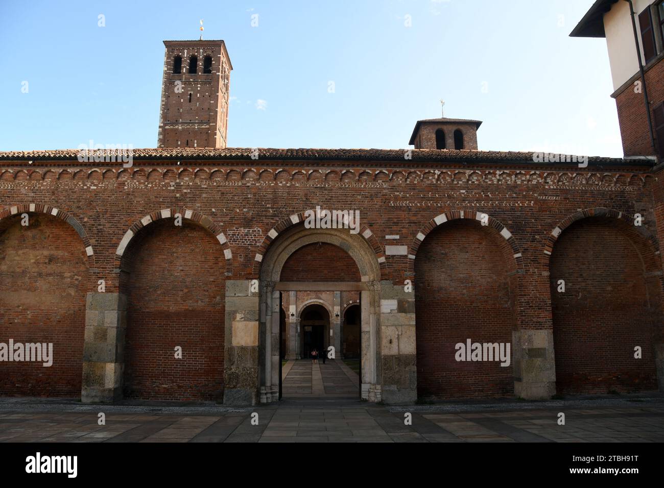 Milano Italy - Basilica Sant'Ambrogio Stock Photo