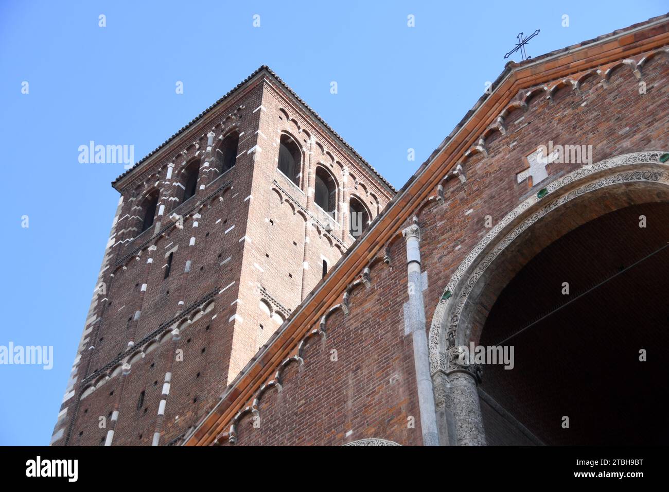 Milano Italy - Basilica Sant'Ambrogio Stock Photo