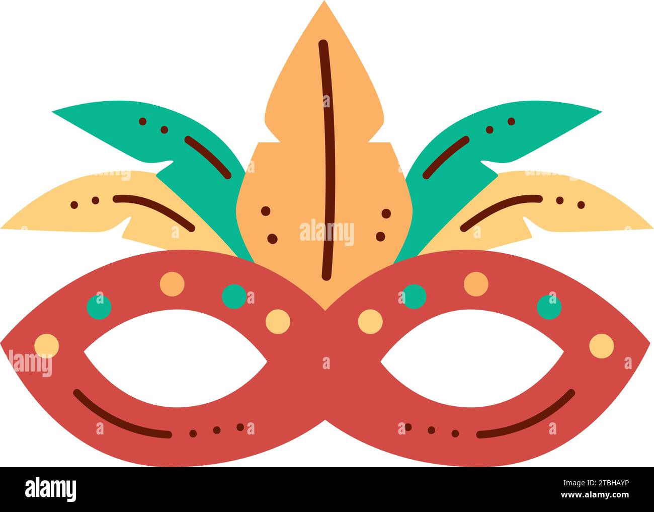 carnival mask illustration vector isolated Stock Vector Image & Art - Alamy