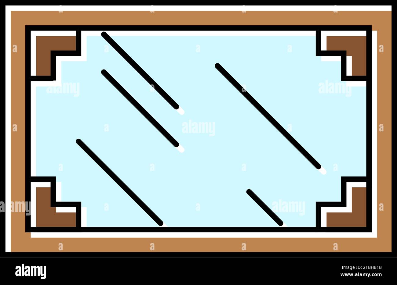 tea table top view color icon vector illustration Stock Vector Image ...