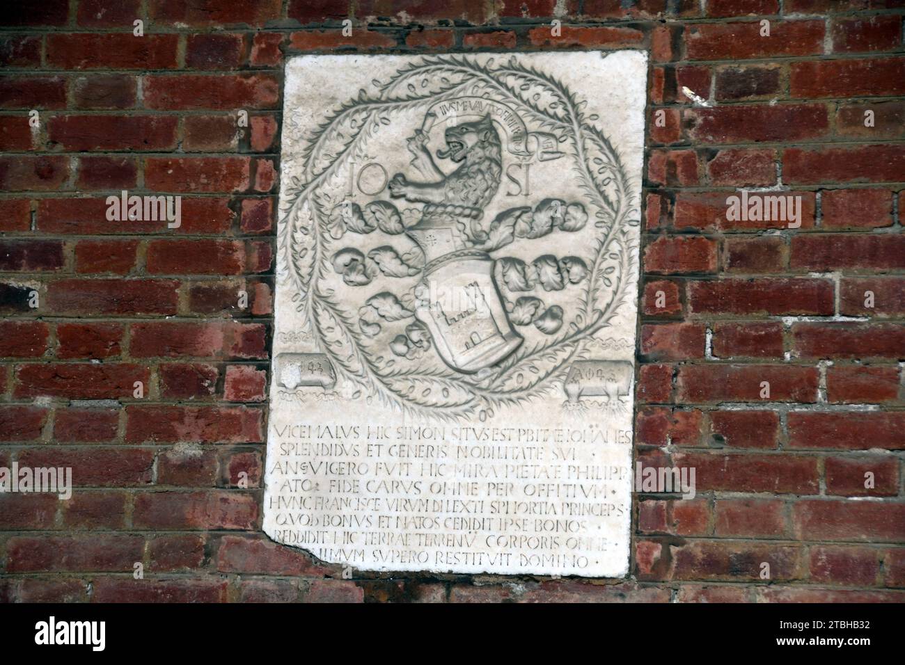 Milano Italy - Cloister of Sant' Ambrogio Stock Photo