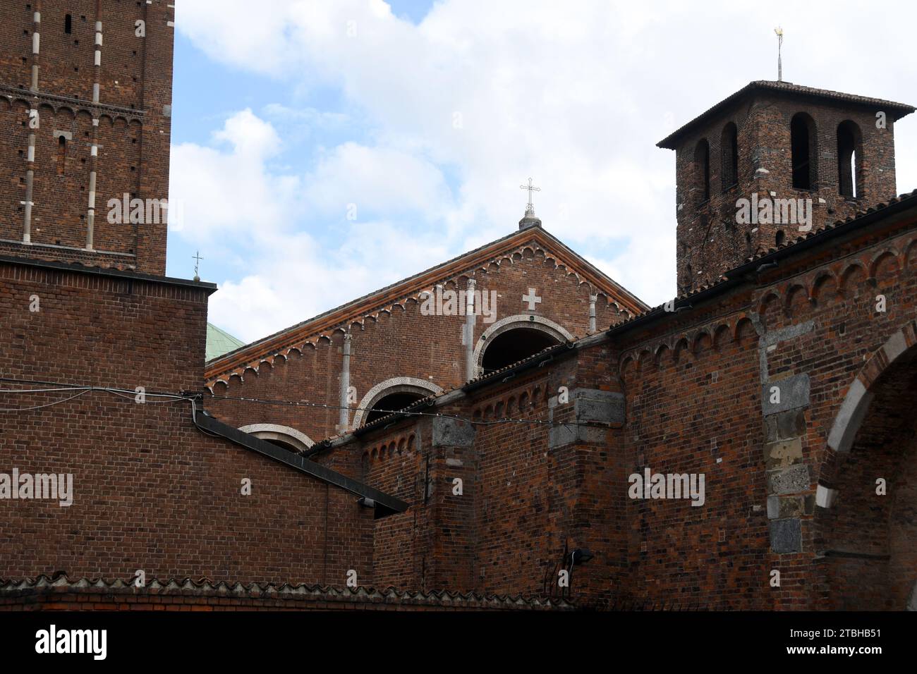 Milano Italy - Basilica Sant'Ambrogio Stock Photo