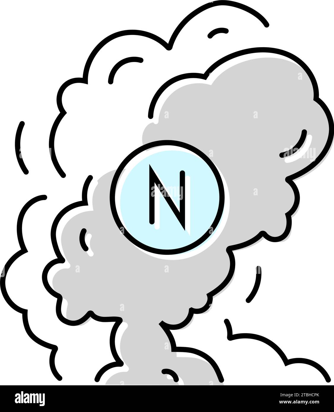smoke nicotine tobacco color icon vector illustration Stock Vector ...