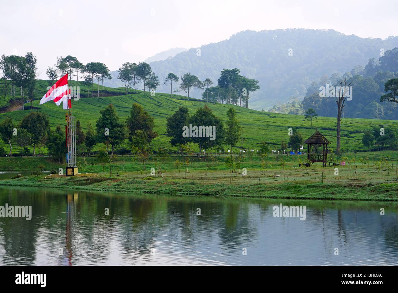Lake Telaga Saat, Gunung Mas Tea Plantation, Puncak, Bogor, West Java ...