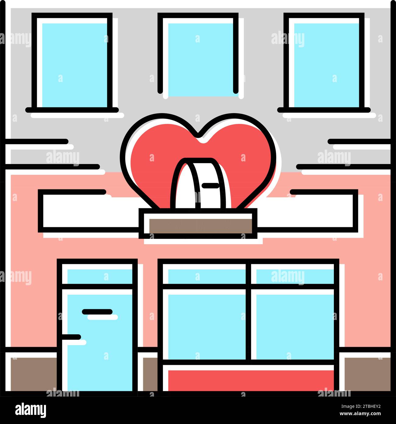 charity shop color icon vector illustration Stock Vector Image & Art ...