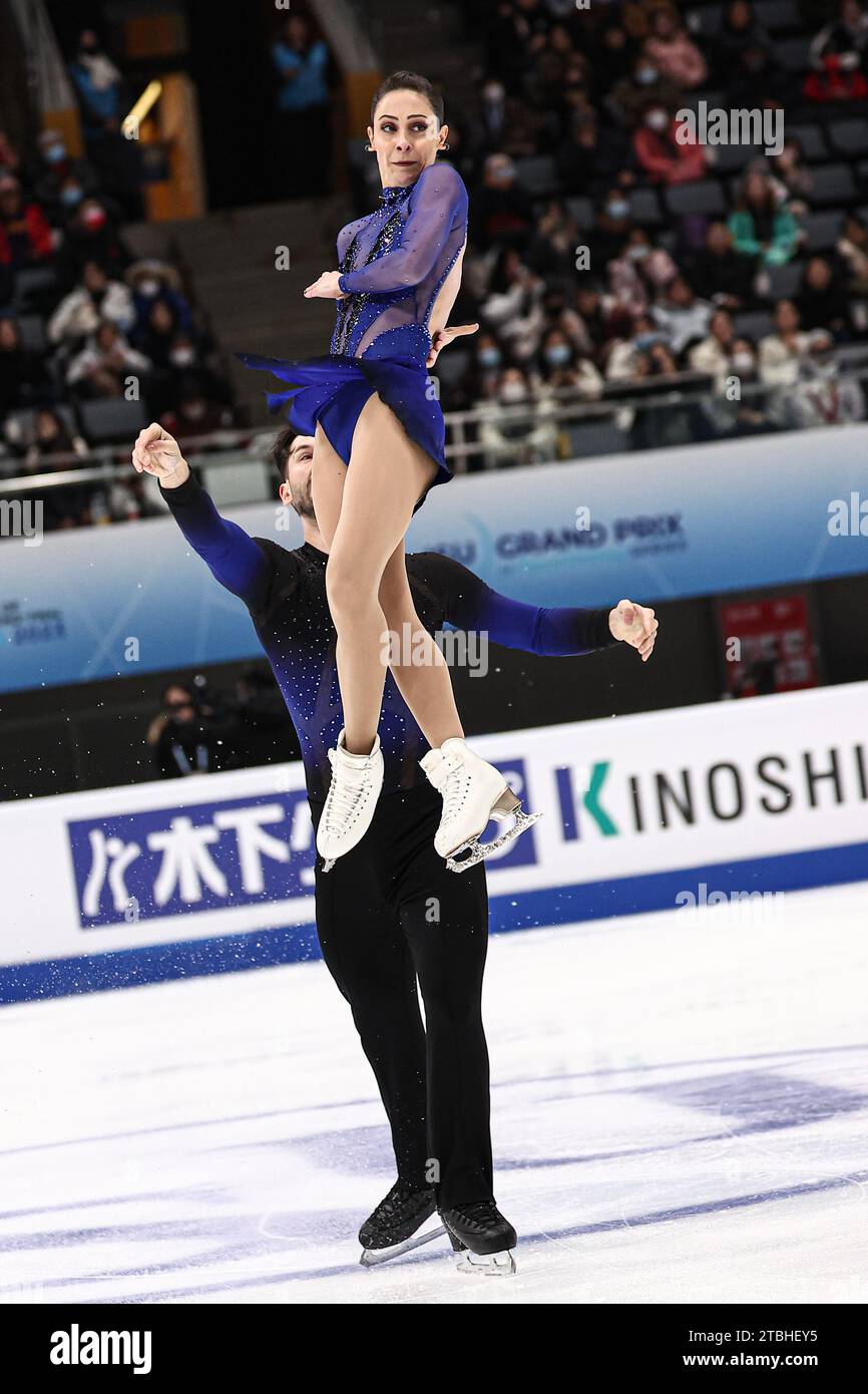 Beijing, China. 7th Dec, 2023. Deanna Stellato-Dudek (front)/Maxime ...