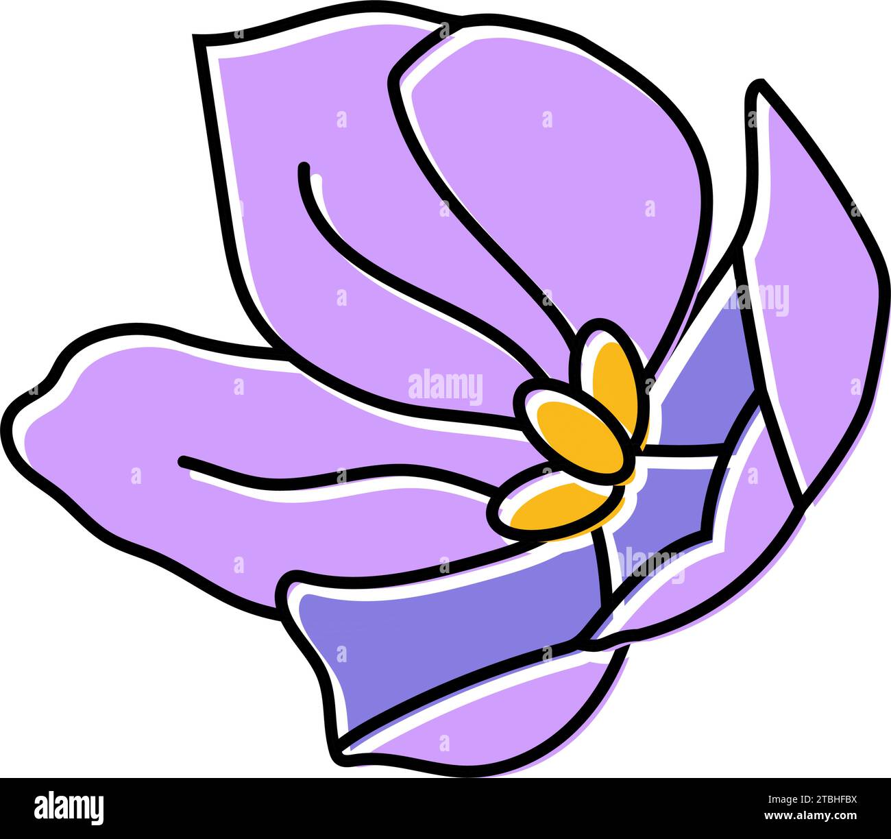 saffron food herb color icon vector illustration Stock Vector Image