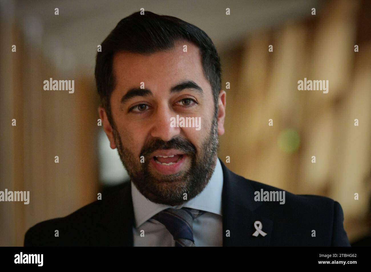 Humza Edinburgh Scotland, UK 07 December 2023. First Minister Humza Yousaf ...