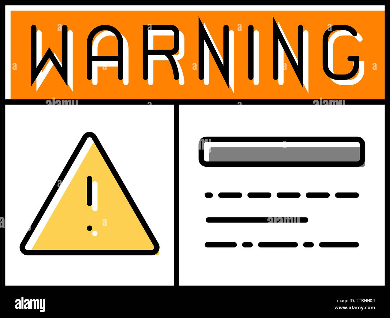 warning electricity color icon vector illustration Stock Vector Image ...