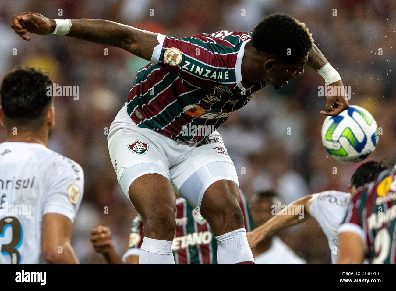 Rio, Brazil - December, 06 2023, match between Fluminense vs Gremio by Brazilian championship of 38th round, in Maracana Stadium Stock Photo