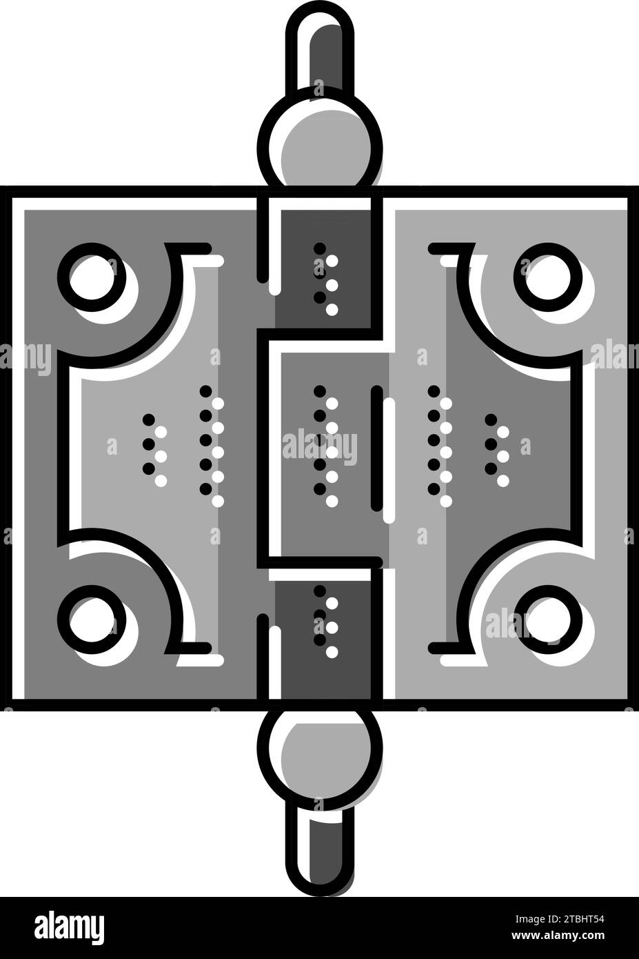 cast iron hardware hardware furniture fitting color icon vector