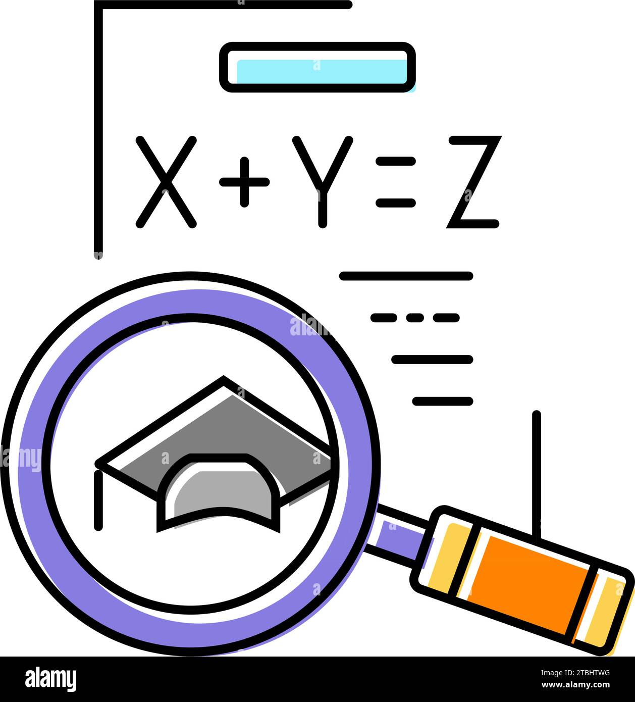 math education science color icon vector illustration Stock Vector ...
