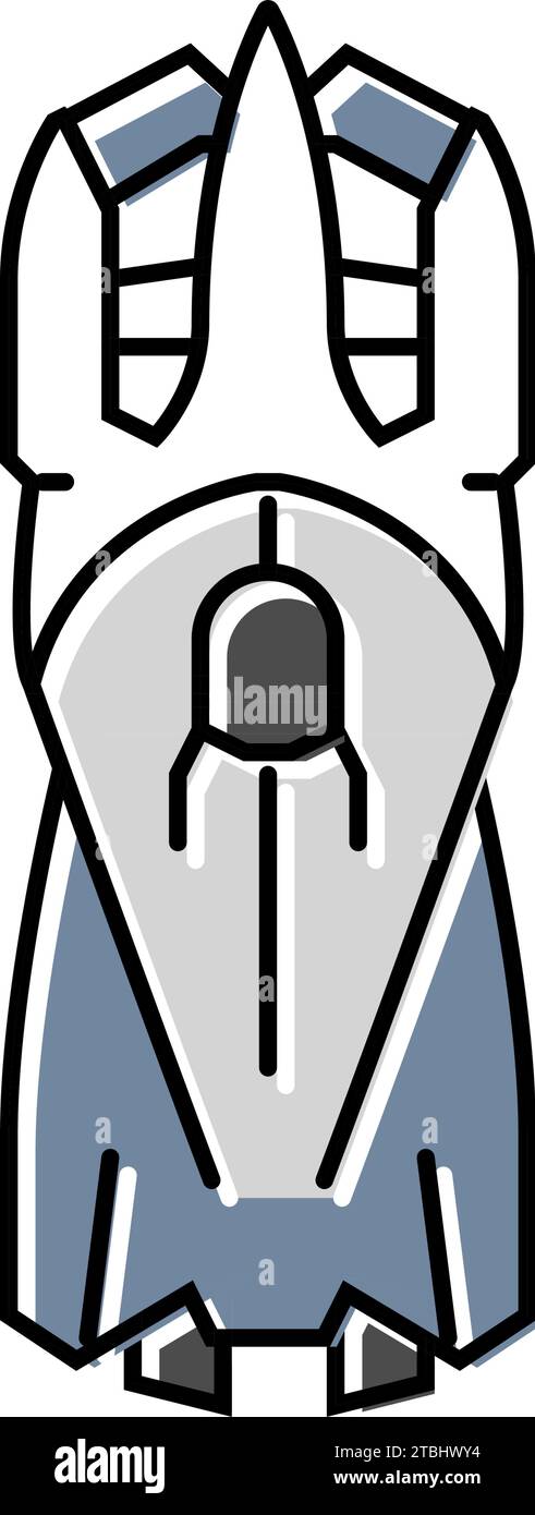 race car top view color icon vector illustration Stock Vector Image ...