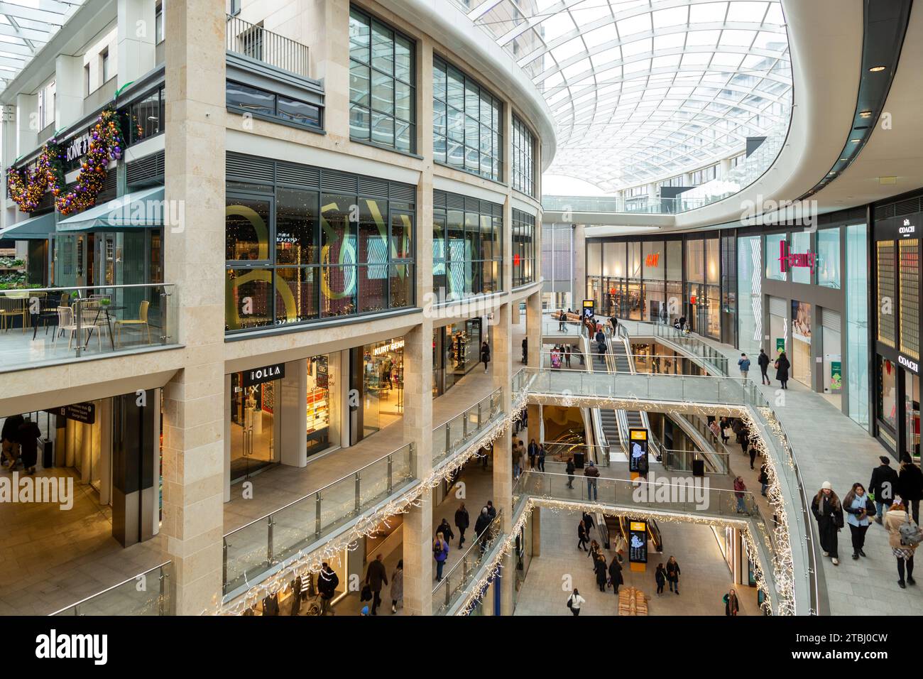 Inside the St James Quarter in the centre of Edinburgh Stock Photo