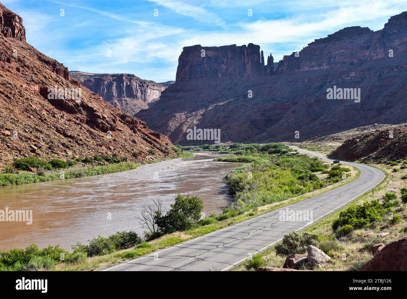 Colorade river, Utah, USA scenic landscape Stock Photo