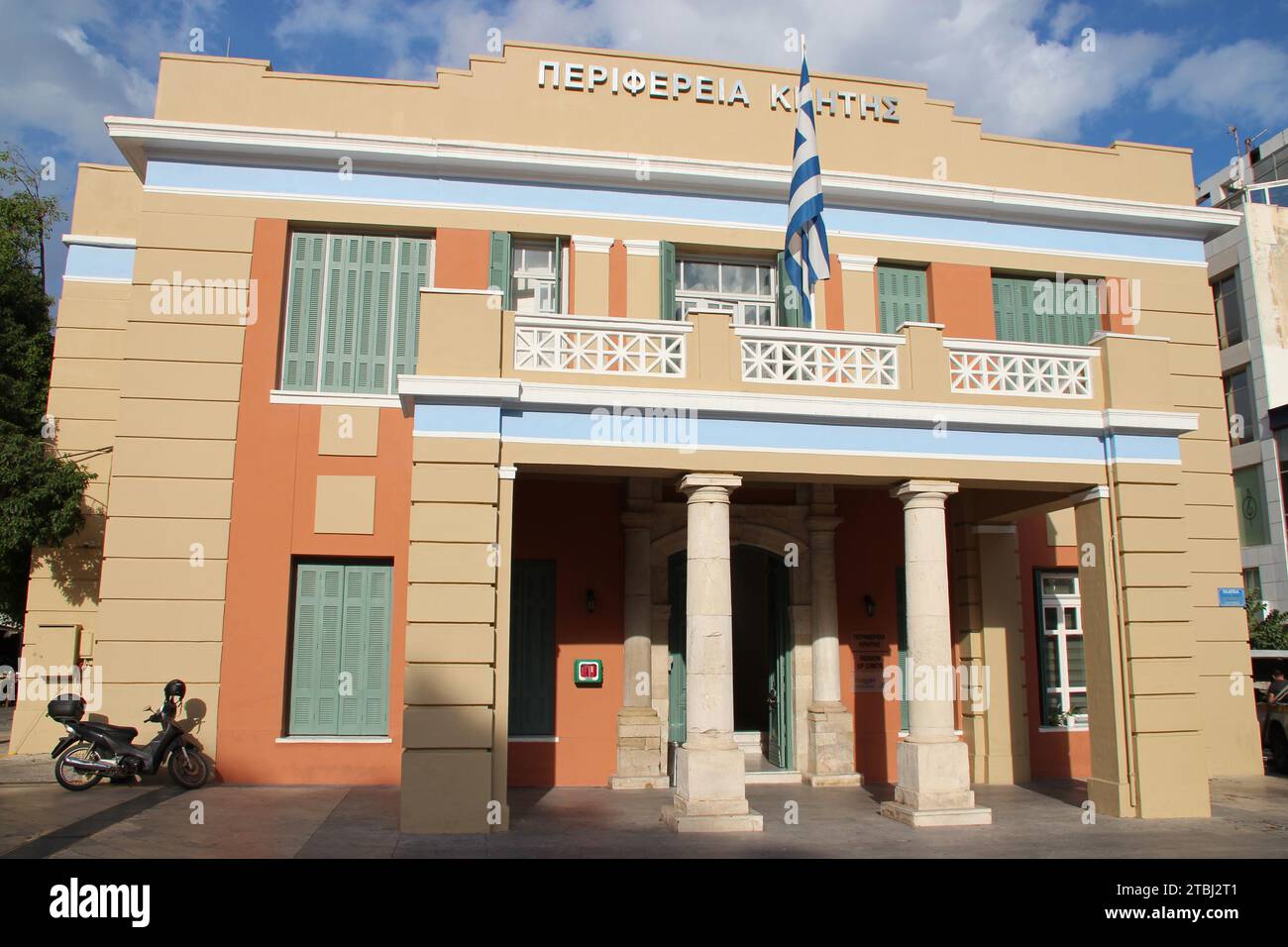 public hall (hôtel de région) in heraklion in crete in greece Stock Photo