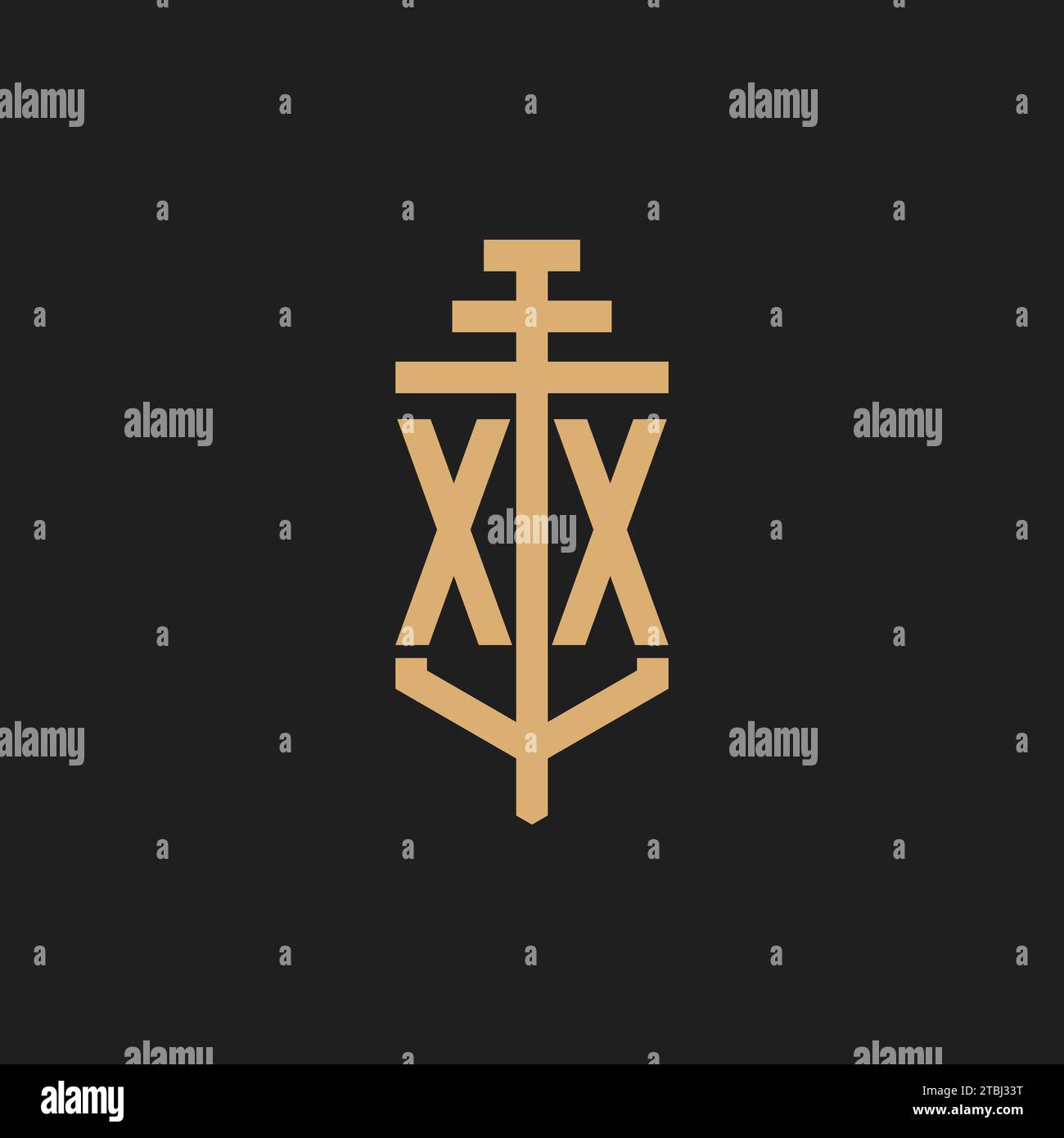 Xx letter logo design hi-res stock photography and images - Alamy