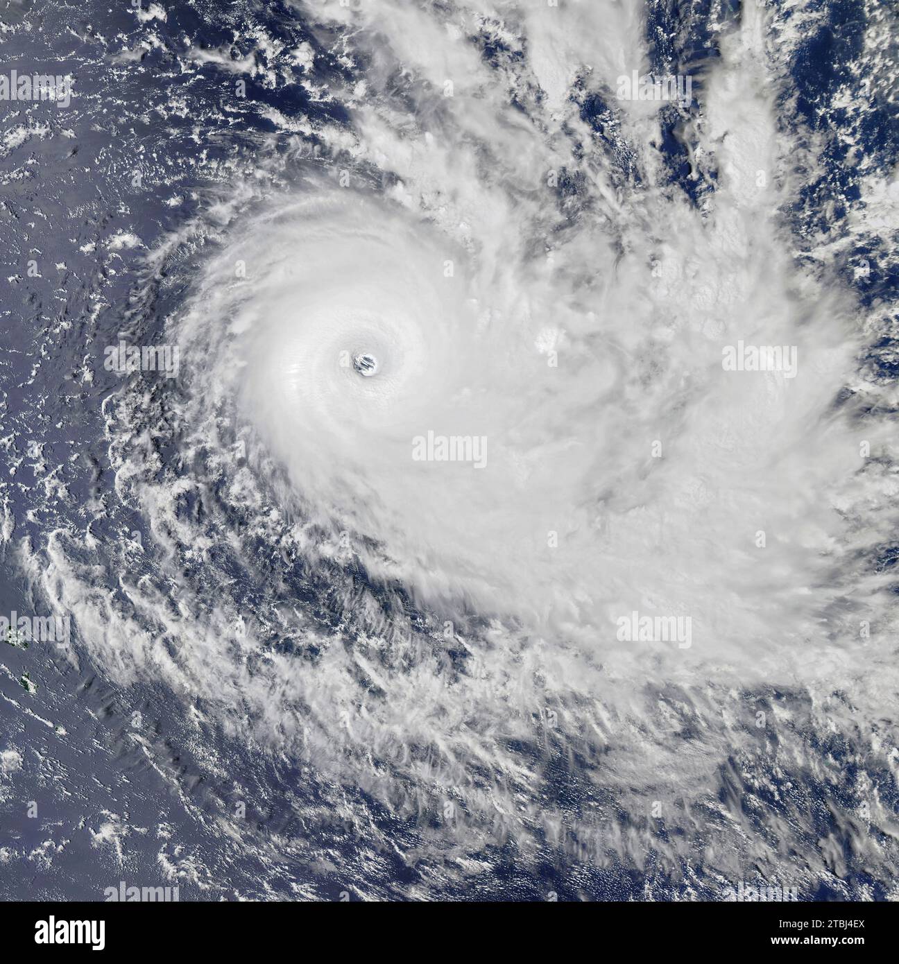 December 16, 2020 - Tropical cyclone Yasa over the South Pacific island nation of Fiji. Stock Photo