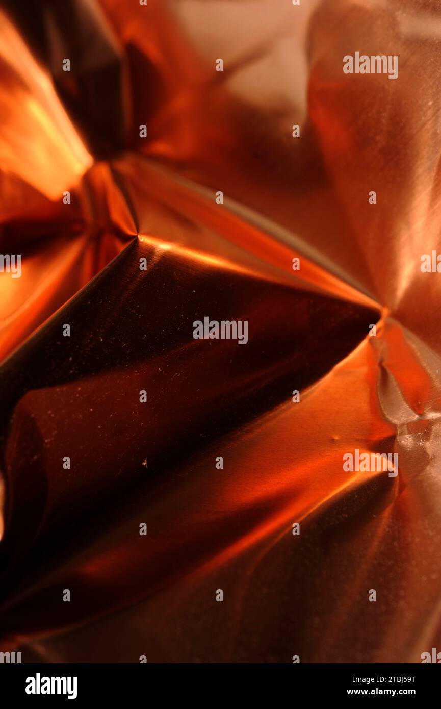 red abstract metallic background Stock Photo