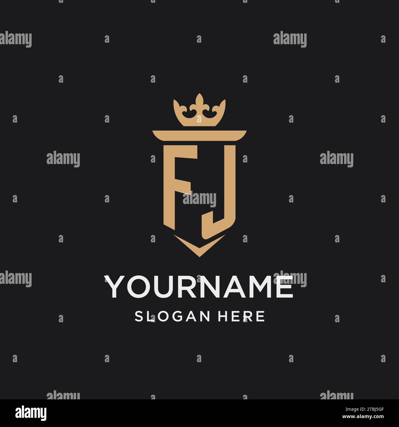 Fj letters Stock Vector Images - Alamy