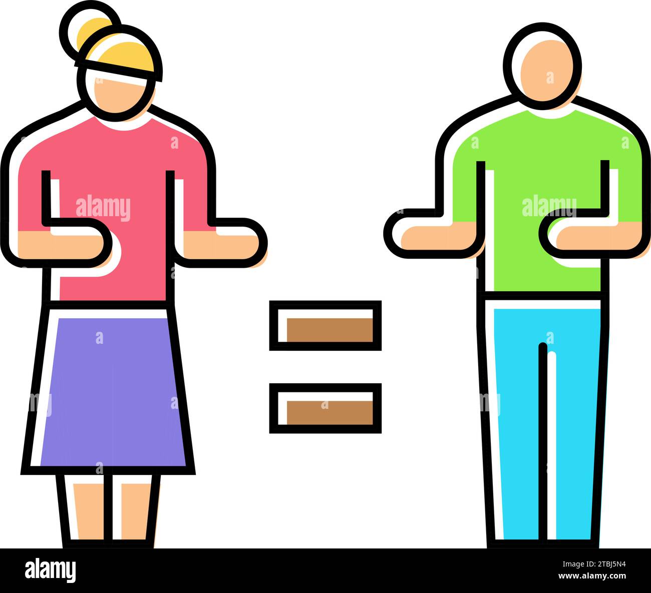 women equality feminism woman color icon vector illustration Stock ...