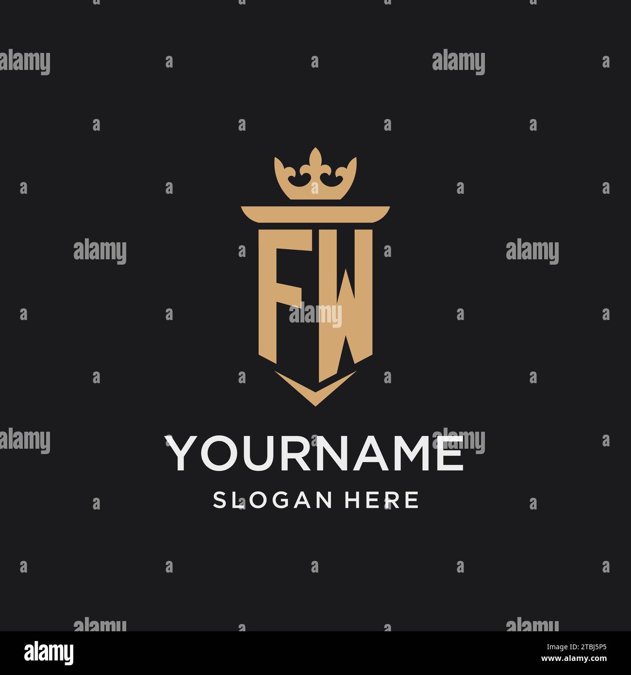 Fw letters Stock Vector Images - Alamy