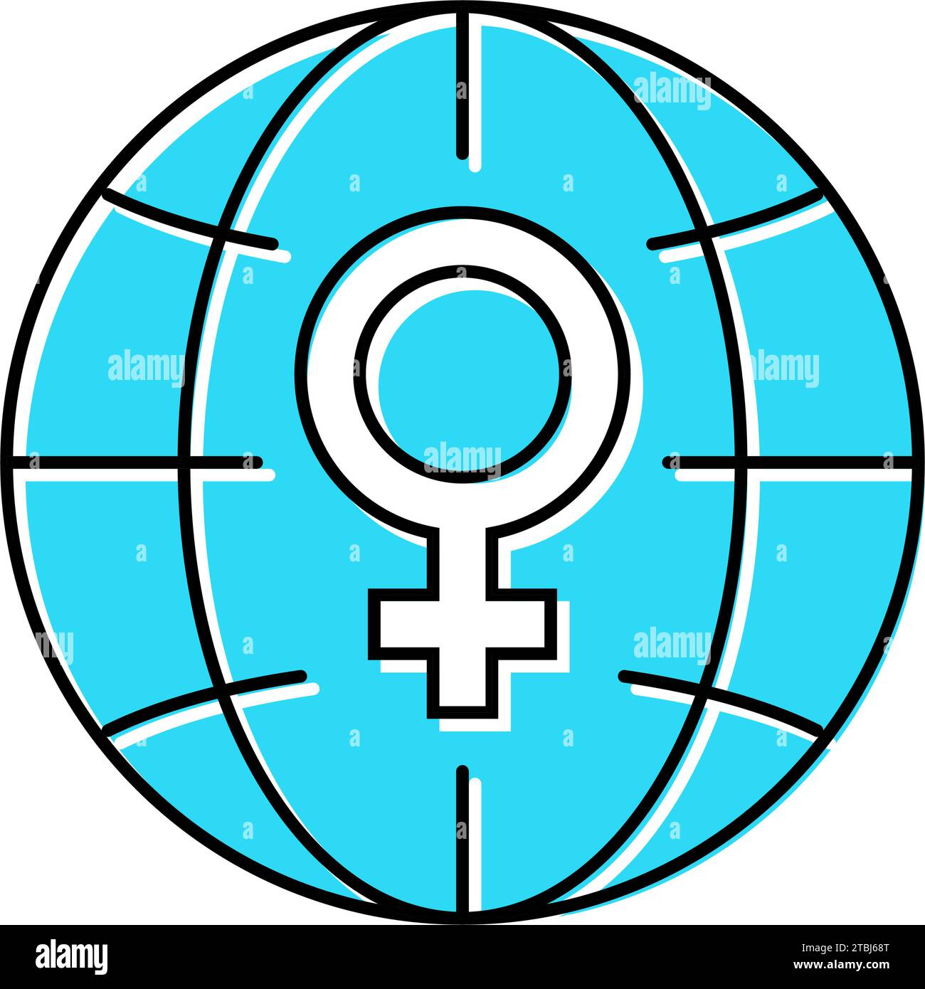 women empowerment feminism woman color icon vector illustration Stock ...