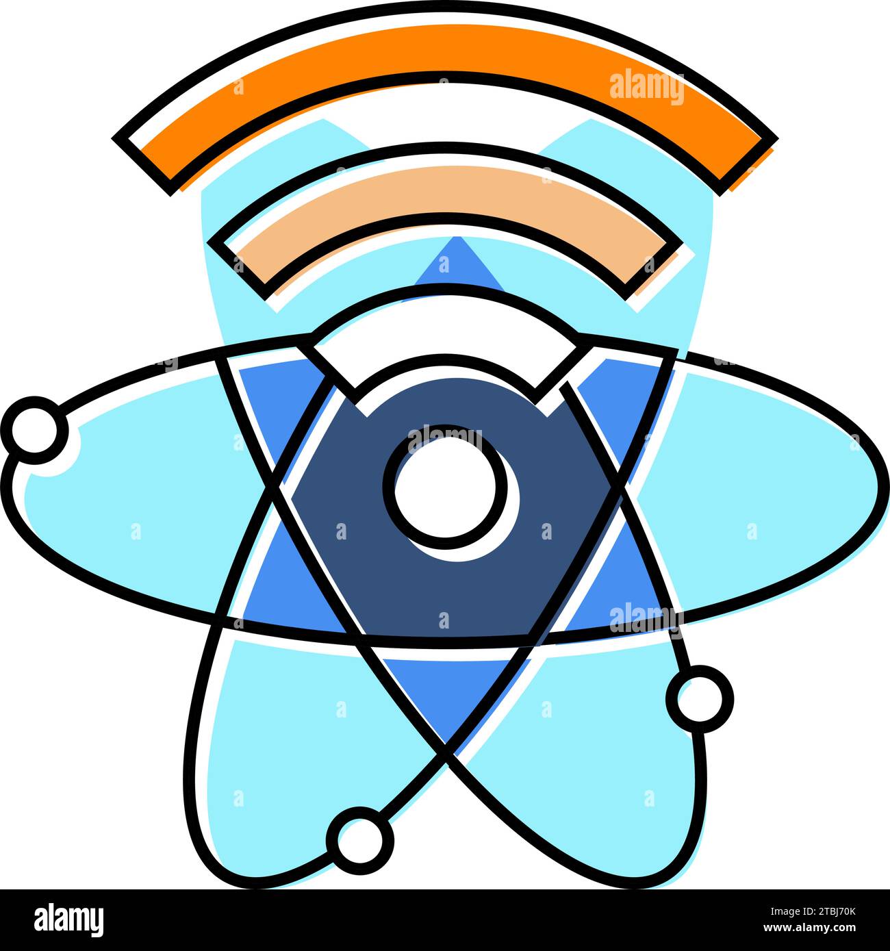 Network speed quantum internet vector computer futuristic hi-res stock ...