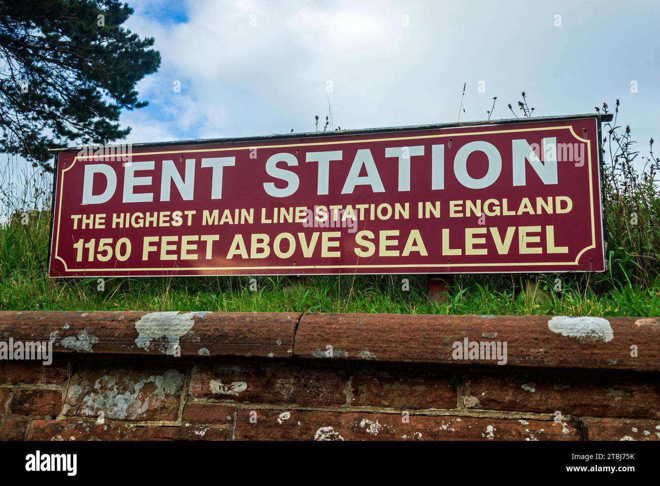 Dent station sign Stock Photo Alamy
