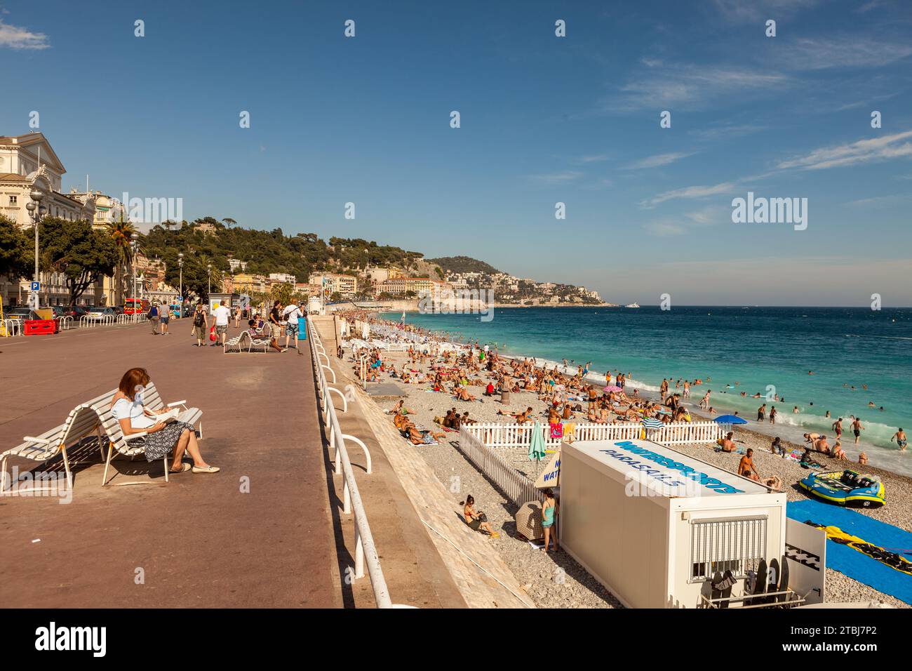 Promenade des Anglais, Nice, France. Stock Photo
