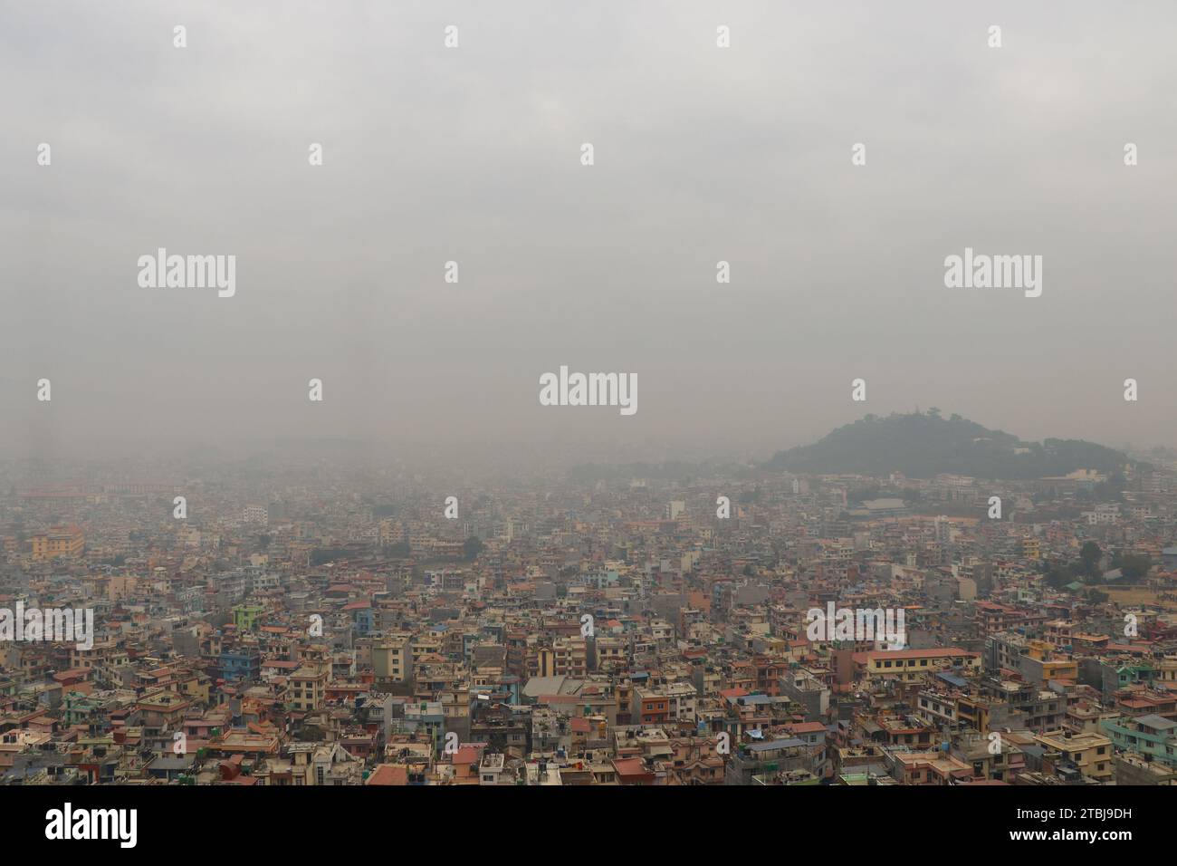 Nepal. 07th Dec, 2023. On December 7, 2023, in Kathmandu, Nepal. A general view of Kathmandu