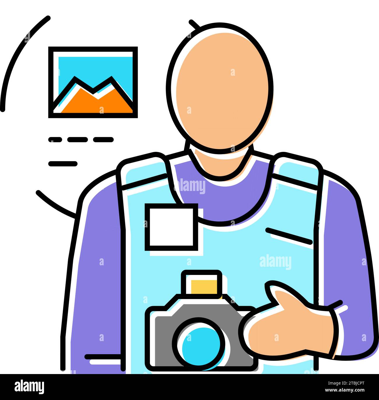Photojournalist news media icon hi-res stock photography and images - Alamy